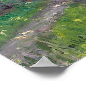 Caillebotte - Alley From The Villa Of Flowers ポスター (角)