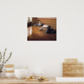 Caillebotte - Floor-Scrapers 1876 ポスター (キッチン)