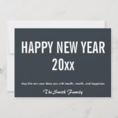 Caillebotte - Happy New Year /パリ；雨の日 シーズンカード (裏面)