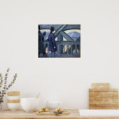 Caillebotte - L'Europe Sketchの橋 ポスター (キッチン)