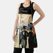 Caillebotte - Paris on a Rainy Day エプロン (インサイチュ)