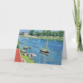Caillebotte - Seine at Argenteuil, Bots atいかり カード