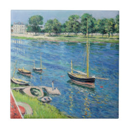 Caillebotte - Seine at Argenteuil, Bots atいかり タイル