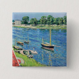 Caillebotte - Seine at Argenteuil, Bots atいかり 缶バッジ