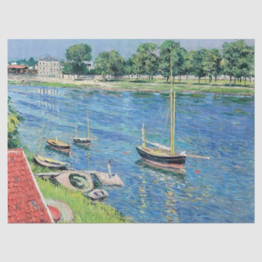 Caillebotte - Seine at Argenteuil, Bots atいかり 薄葉紙 (正面)
