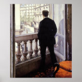Caillebotte - Young Man at his Window ポスター (正面)
