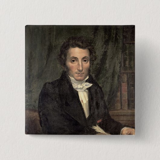 Caillieのポートレートルネ 缶バッジ (正面)