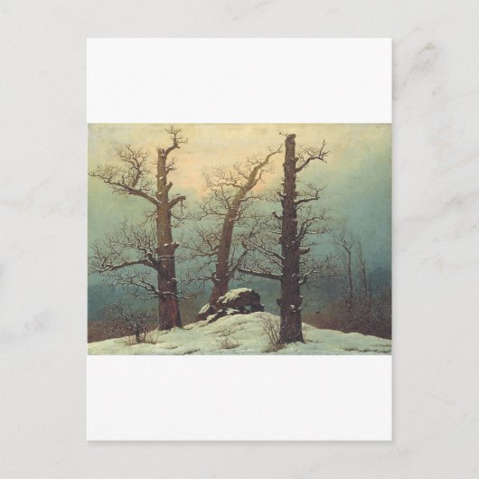 Cainn in Snow by Caspar David Friedrich ポストカード (正面)