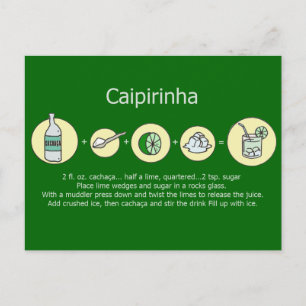 Caipirinha、ブラジルドリンク ポストカード