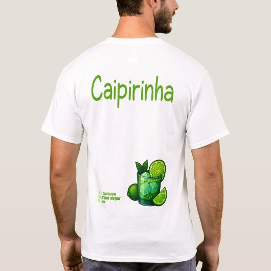 Caipirinha T-Shirt – Classic Brazilian Cocktail Tシャツ (裏面)