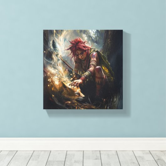 Caipora キャンバスプリント (インサイチュ (ウッドフロア))