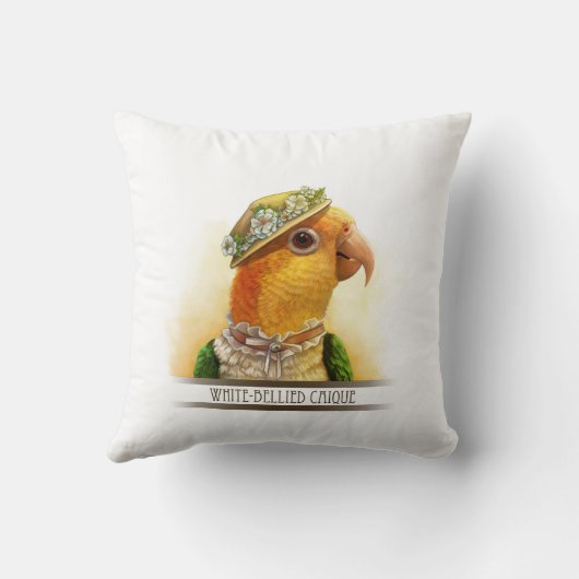 Caique Realistic Painting氏及び夫人 クッション (裏面)