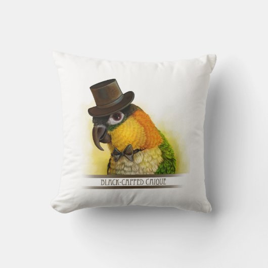 Caique Realistic Painting氏及び夫人 クッション (正面)