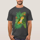 Caique with leaves tシャツ (正面)