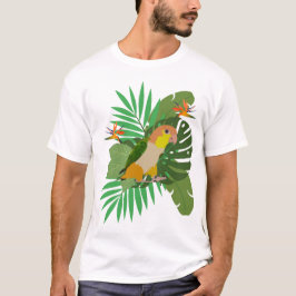 Caique with leaves tシャツ