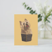 Cairn Terierおもしろいはがき(愛犬家) ポストカード (スタンド正面)