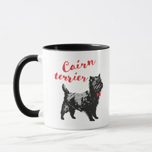 Cairn terrier マグカップ (左)