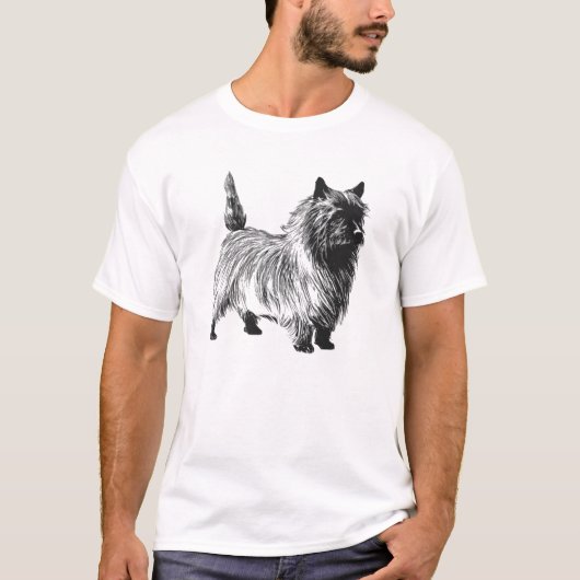 Cairn Terrier -ヴィンテージTシャツ Tシャツ (正面)