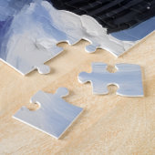 Cairn Terrier Christmas Red Truck Holiday ジグソーパズル (側面)