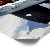 Cairn Terrier Christmas Red Truck Holiday ポスター (コーナー)