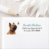 Cairn Terrier Dog Butterfly Wonder ラベル (インサイチュ)