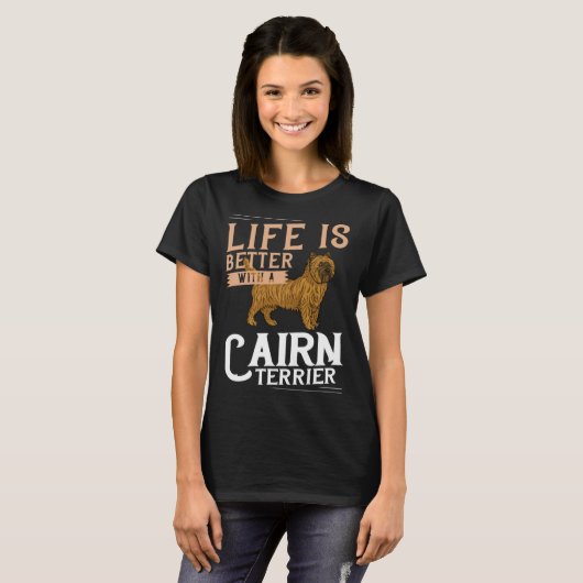 Cairn Terrier Dog  Puppies Owner   3 Tシャツ (正面フル)