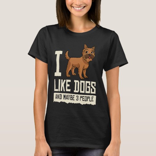 Cairn Terrier Dog Puppies Owner Lover Tシャツ (正面)