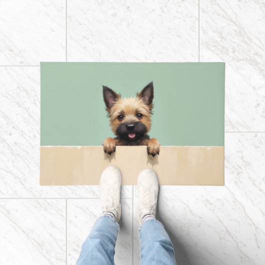 Cairn Terrier Doormat Art ドアマット (室内)
