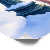 Cairn Terrier Festive Lamppost Village Christmas ポスター (コーナー)