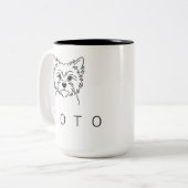 Cairn Terrier | Heritage Personalized 15oz Mug ツートーンマグカップ (正面左)