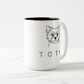 Cairn Terrier | Heritage Personalized 15oz Mug ツートーンマグカップ (正面右)