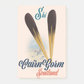 CairnGorm Scotland Skiポスター ポストイット (正面)