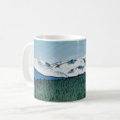Cairngormsスコットランドのマグ上の雪 コーヒーマグカップ (正面左)