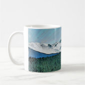 Cairngormsスコットランドのマグ上の雪 コーヒーマグカップ (左)