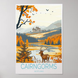 Cairngorms旅行ポスター – スコットランド旅行ウォール ポスター