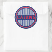 Cairns City Pride Emblem – Australian Identity ラウンドシール (バッグ)