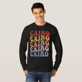 Cairo City Groovy Retro Tシャツ (正面フル)