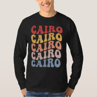 Cairo City Groovy Retro Tシャツ