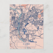Cairo Egypt Breezy City Map Travel ポストカード (正面)