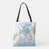 CAIS Kオレンジ/グリーントート トートバッグ (裏面)