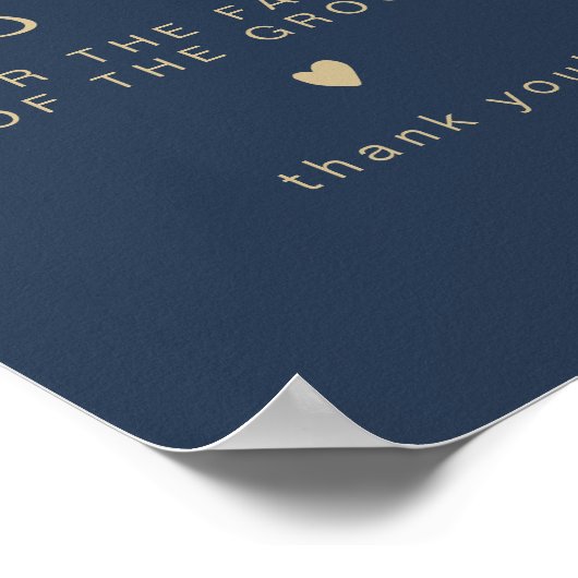 CAITLIN海軍と金ゴールド新郎の家族のために予約 ポスター (角)