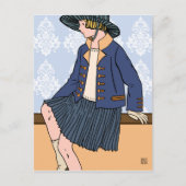 Caitlin in Blue – はがき (正面)