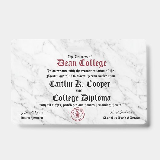 Caitlin K. Cooper バッジ (正面)