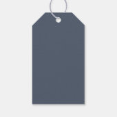 CAITLIN Navy and Gold Modern Minimalist Favor ギフトタグ (裏面)