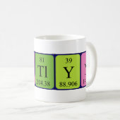 Caitlynの周期表の名前のマグ コーヒーマグカップ (正面右)