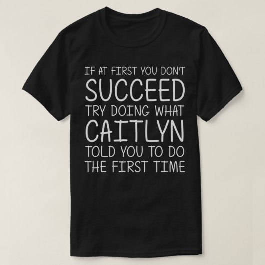 CAITLYNギフト名パーソナライズされた誕生日おもしろいChri Tシャツ (デザイン正面)