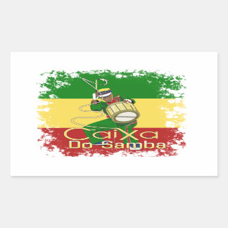 Caixa Batucada Samba 長方形シール