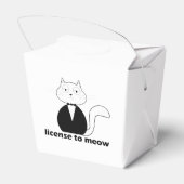 Caixa de presente - Cat, License to Meow フェイバーボックス (裏面サイド)