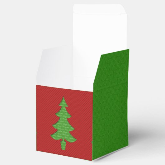 Caja de Regalo - Arbol de Navidad フェイバーボックス (オープン)