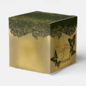 Caja de regalo con agradecimiento con mariposa フェイバーボックス (裏面サイド)